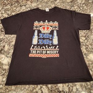 Dilly Dilly The Pit Of Misery Black Graphic Tee Mens XL